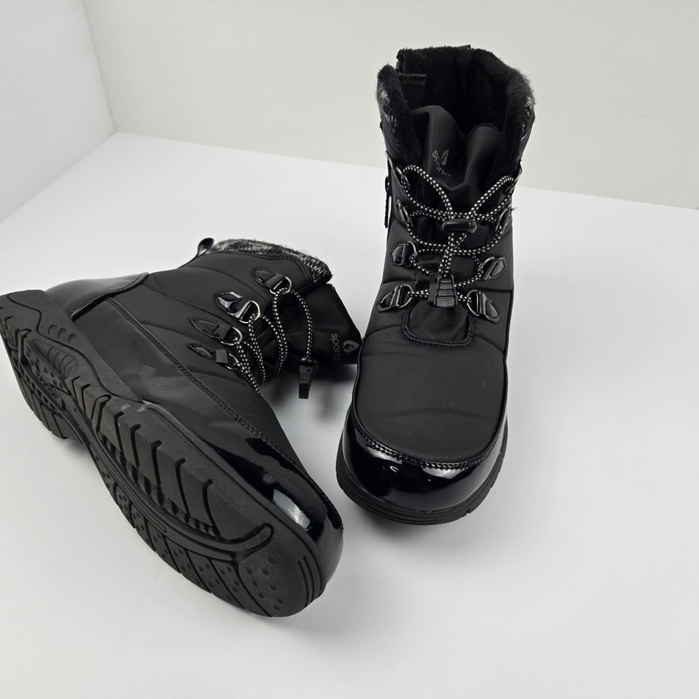 Sleek Black Winter & Rain Boots for Women 10M